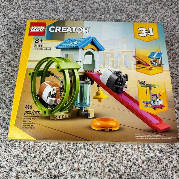 LEGO Creator 3-in-1 Hamster Wheel Set 31155 8+ Years 416 Pieces - Picture 1 of 6